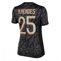 Zenski Nogometni Dres Paris Saint-Germain Nuno Mendes #25 Rezervni 2023-24 Kratak Rukav